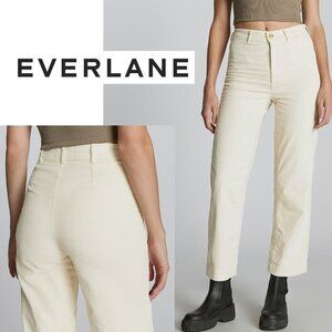 Everlane, The Corduroy Wide Leg Pant, Canvas, Cream